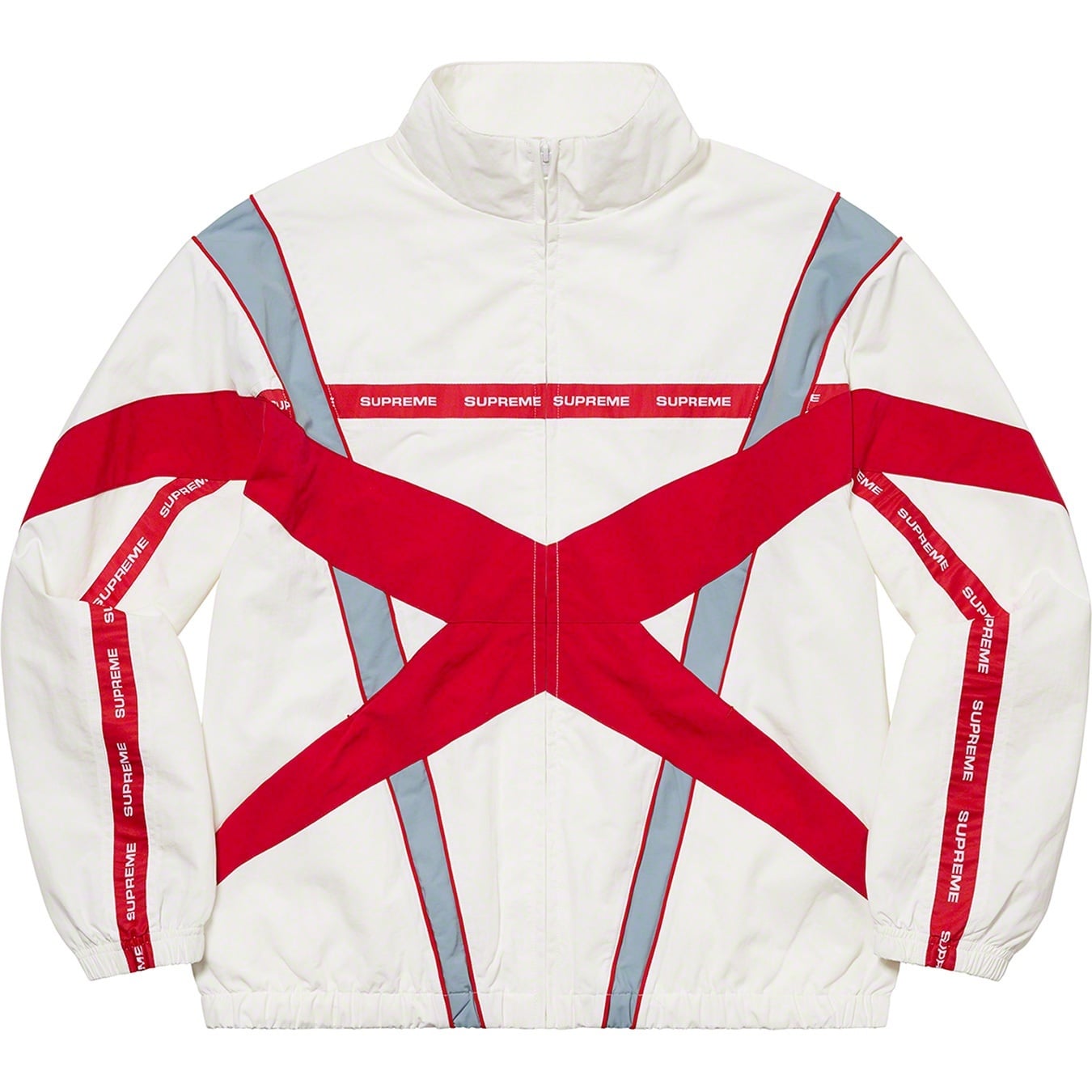 Cross Paneled Track Jacket view 12